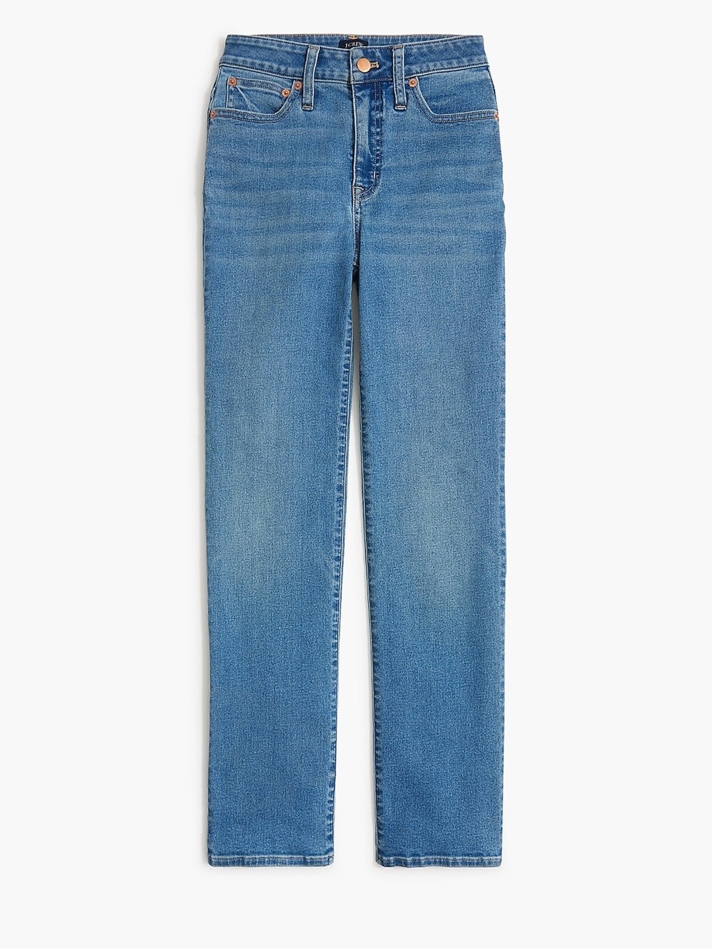 J. Crew Curvy Stovepipe Jean in Signature Stretch+, Dark Lake Wash, 32T, NWT